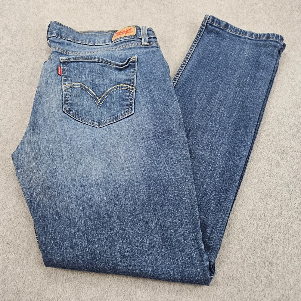 LEVIS 524 Skinny Jeans Womens 11M Blue Denim Low Rise Stretch Casual Classic